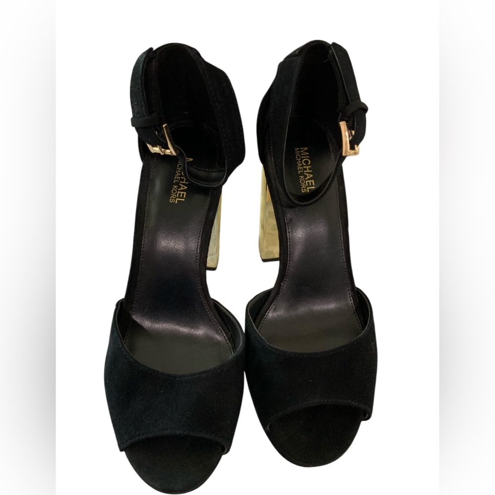 MICHAEL Michael Kors Porter Ankle Strap Platforms Size 7M Party Date Night Event - Picture 2 of 11